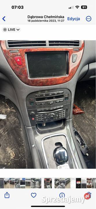 Peugeot 607 27 hdi lift części mechaniczne i Zestawy części blacharskich Bydgoszcz sprzedam