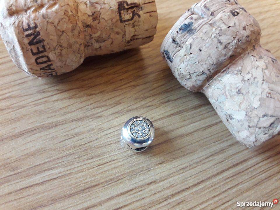 Pandora Charm koralik klips cyrkonie pave shine mazowieckie Warszawa