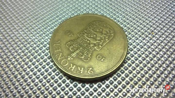 MONETA Dania 2 korony 1949 059 Warszawa