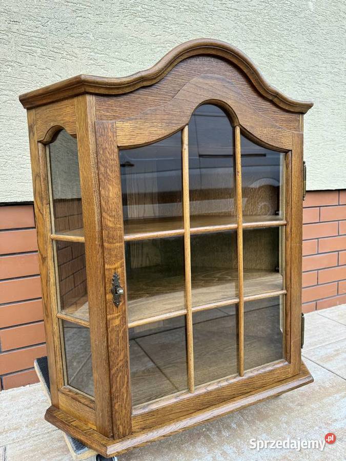 Witryna wisząca narożna szafka gablota witrynka Kredensy i witryny mazowieckie Warszawa sprzedam