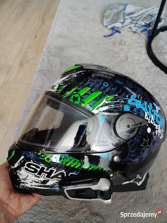 Sprzedam zestaw kask Shark Skwal 2 Cardo Warszawa sprzedam