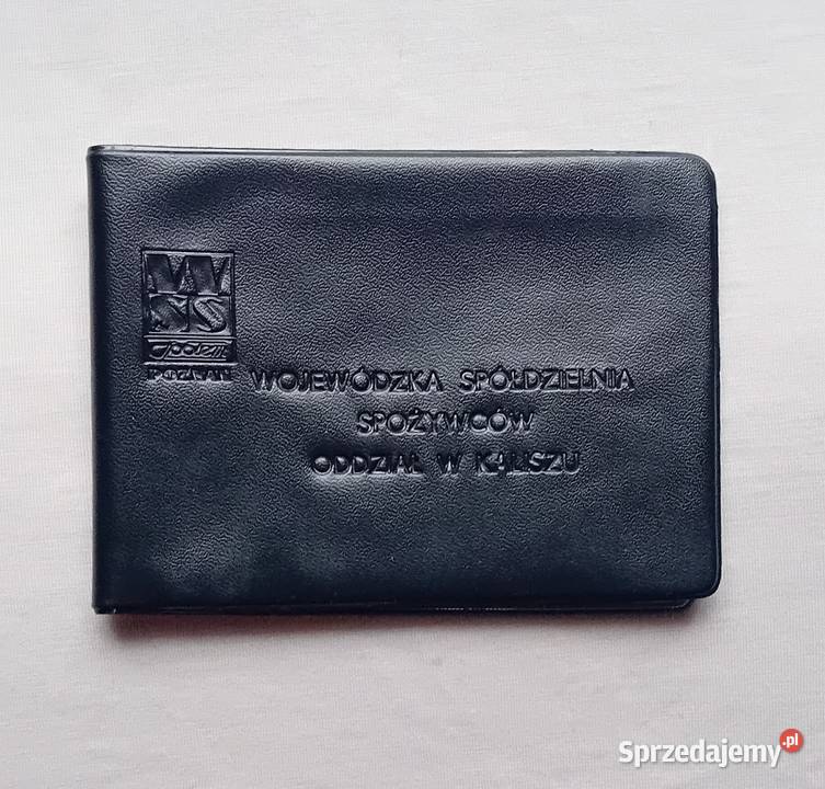 Ceratowy portfelik reklamowy WSS Społem Kalisz z wielkopolskie Koźminek sprzedam