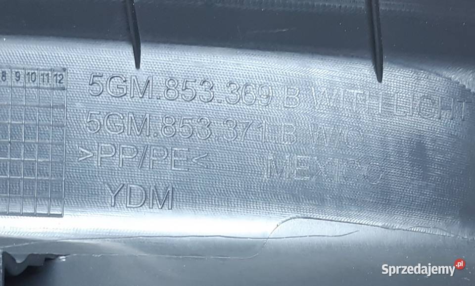 OSŁONA PROGU LEWA VW GOLF 7 5GM853369B dolnośląskie sprzedam