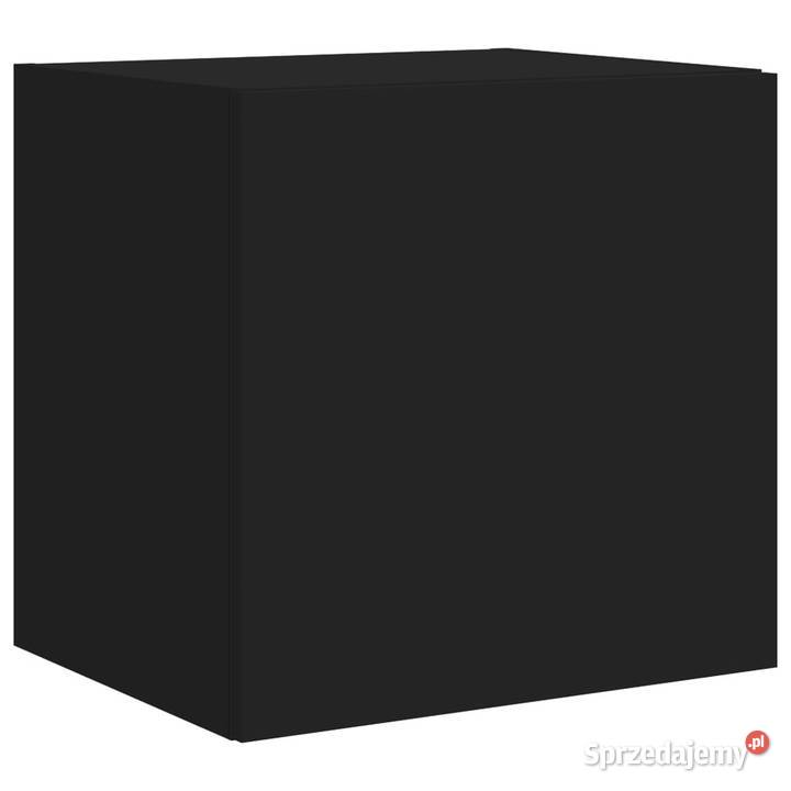 Ścienna szafka TV z LED czarna 405x35x40 Warszawa