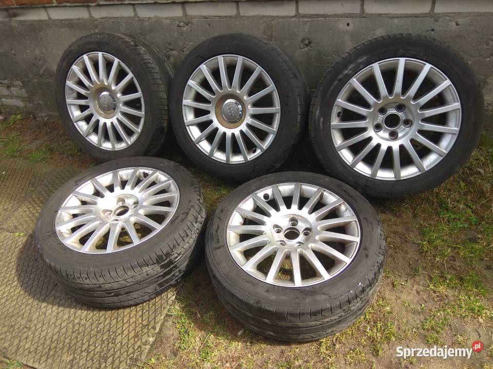 Koła aluminiowe Audi 17 letnie opony 8Jx17H2 Radom