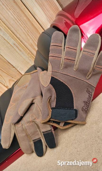 Rękawice Motocyklowe Biltwell Brown Moto Gloves Rękawice Piła