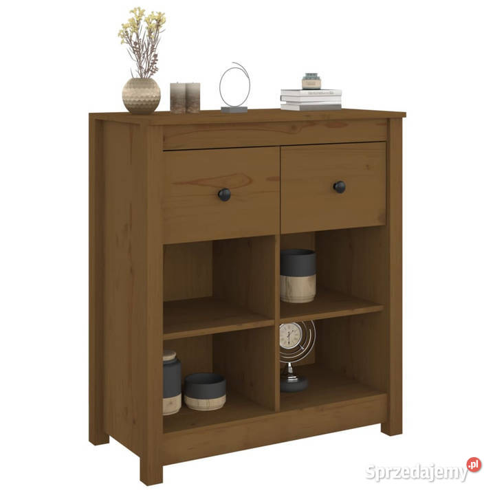 Szafka miodowy brąz 70x35x80 lite drewno sosnowe