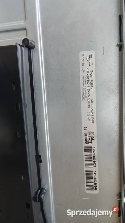 Płyta indukcyjna WHIRLPOOL ACM815BF nie działa mazowieckie Mińsk Mazowiecki sprzedam