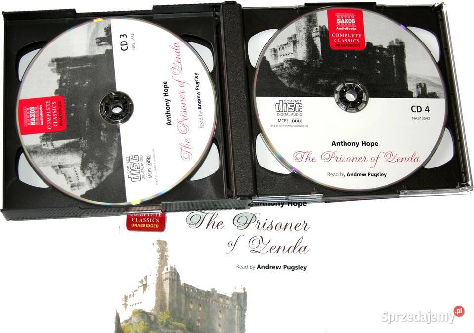 Audiobook The Prisoner of Zenda Hope Anthony 5CD twarda