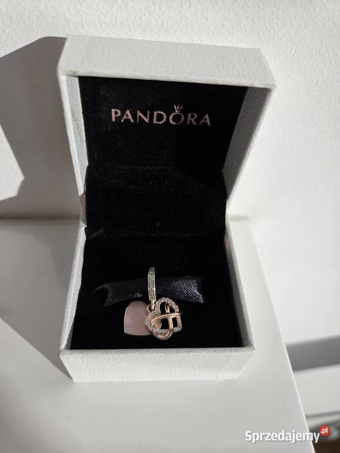 Błyszczący charms zawieszka Na zawsze w sercu Liszki