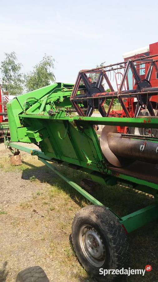 Heder zbożowy Deutz fahrtoplinercase wózek 480m dolnośląskie