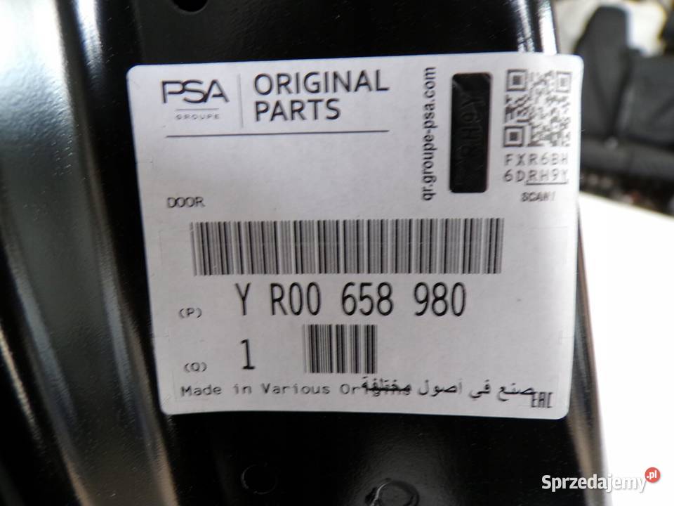 DRZWI PRAWE TYLNE PRAWY TYŁ OPEL INSIGNIA B II