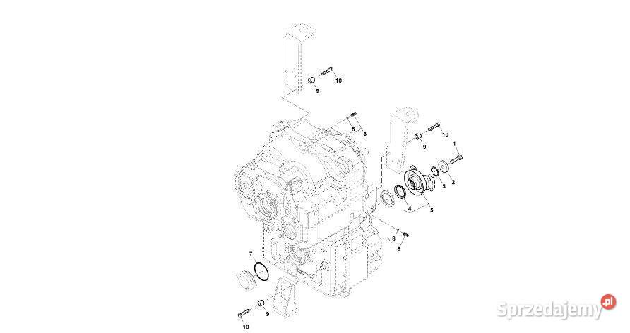 John Deere 9470RX Jarzmo przegubu uniwersal Jastrzębniki
