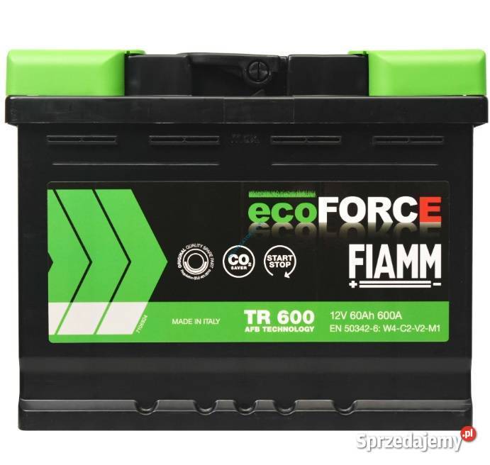 Akumulator FIAMM ECOFORCE AFB 60Ah 600A osobowe Sosnowiec sprzedam