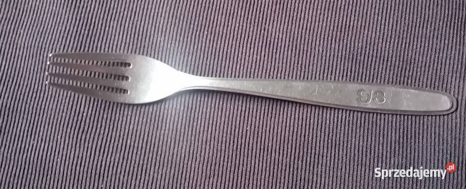 Widelec ze stali nierdzewnej Hefra z logo GS Koźminek sprzedam