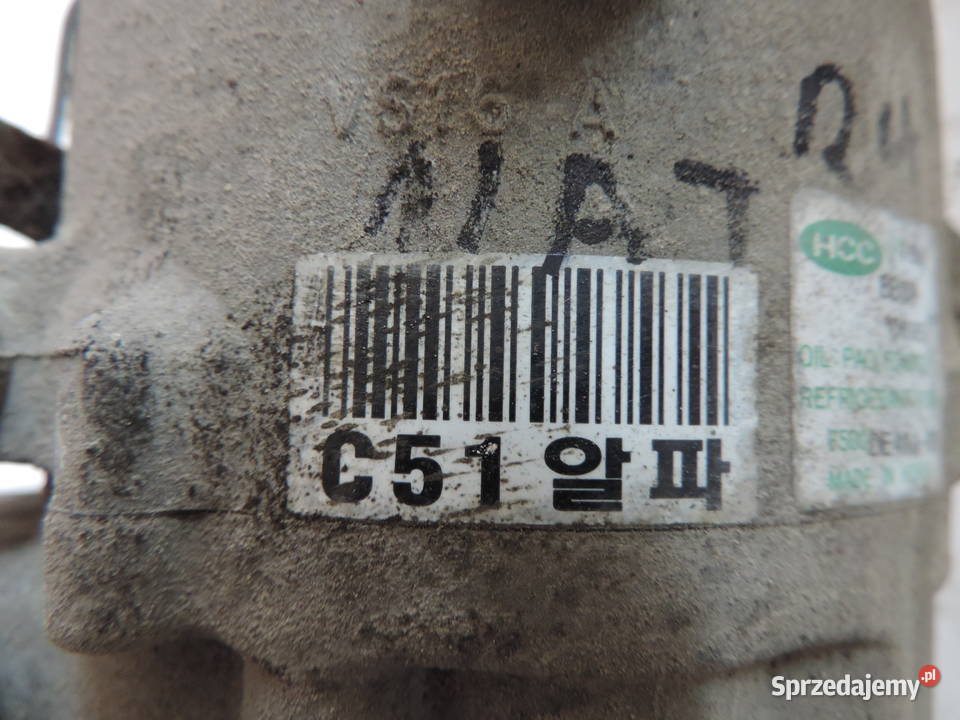 SPRĘŻARKA KLIMATYZACJI HYUNDAI MATRIX 16 DEYDA Rok produkcji 2005 małopolskie Nowy Sącz