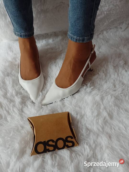 39 ASOS Design Białe czółenka wieczorowe z Kraków