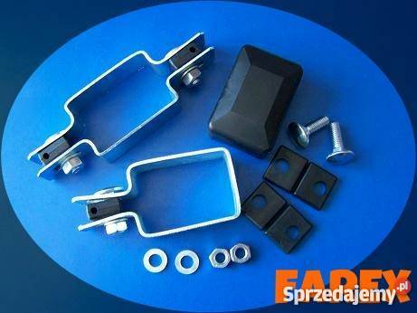 Obejmy do paneli ogrodzeniowych 80x40 słupki Łubniany