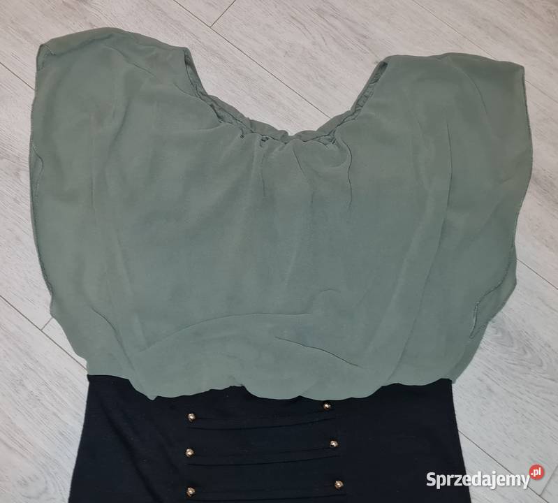 Bluzka damska oliwkowa guziki Jennifer Taylor Łódź