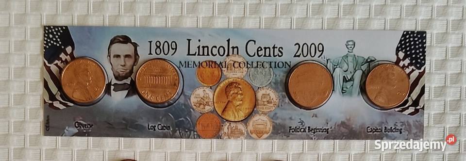 USA 1 cent 40 monety FOLDER Broszura cent Kraków