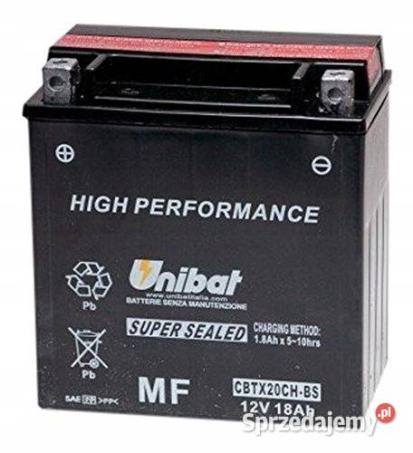 Akumulator Unibat CBTX20CHBS 18Ah 270A L AGM Jelcz-Laskowice