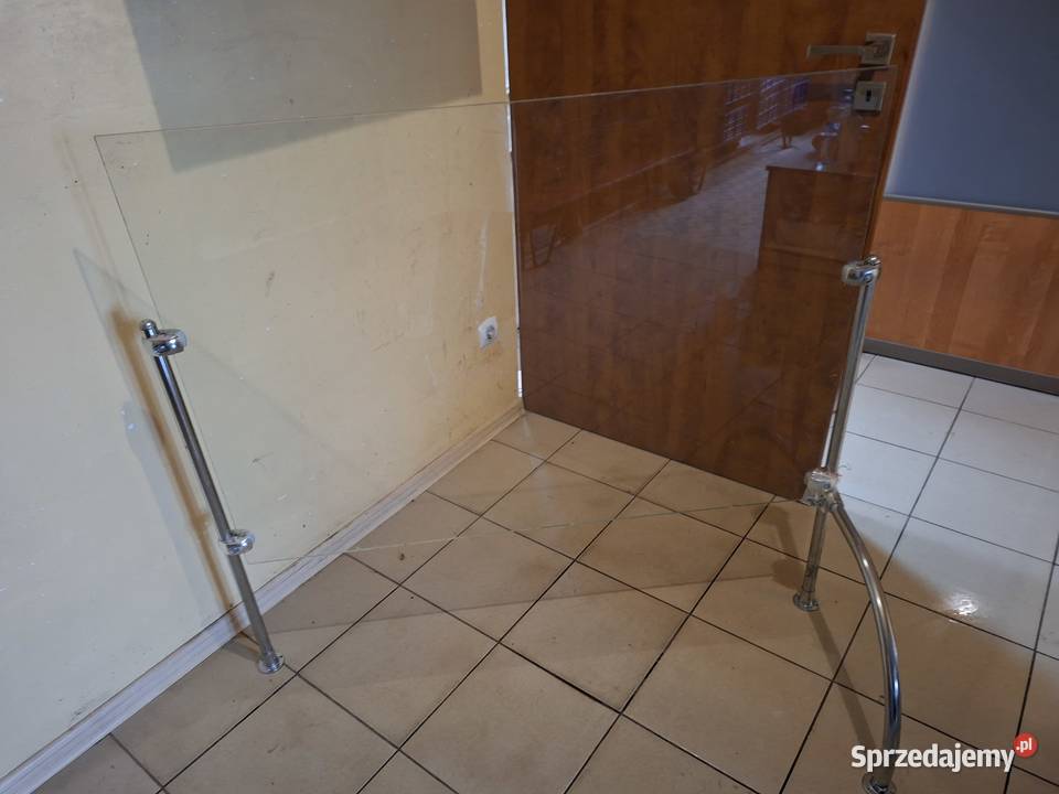 Szklana przesłona na lade sprzedażowe Ochrona Ciechanów