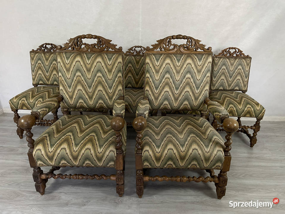 Antyczny Komplet Neorenesansowy z 1890 roku łódzkie Łódź sprzedam