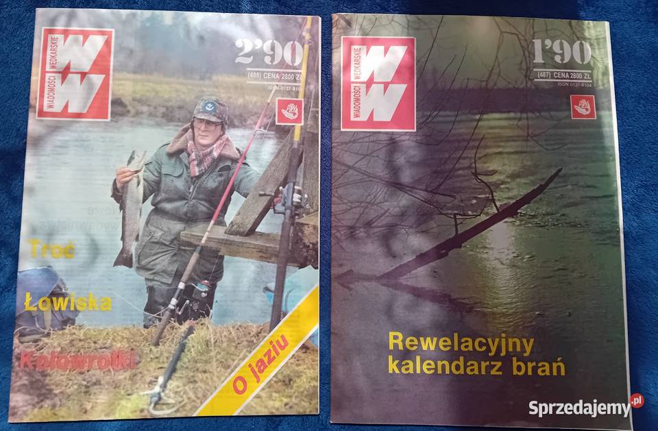 Miesięcznik Wiadomości Wędkarskie rocznik 1990 Pozostałe Koźminek sprzedam