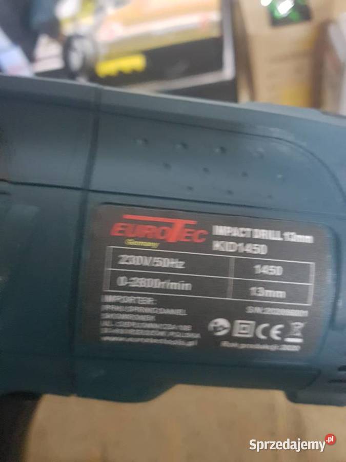 MOCNA WIERTARKA UDAROWA 13MM 1450W EUROTEC 13MM Głogowa