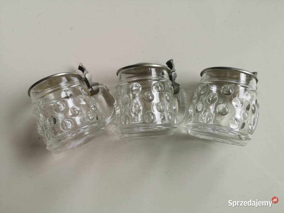 Małe kufle do sznapsa vintage Antyki, Sztuka, Kolekcje