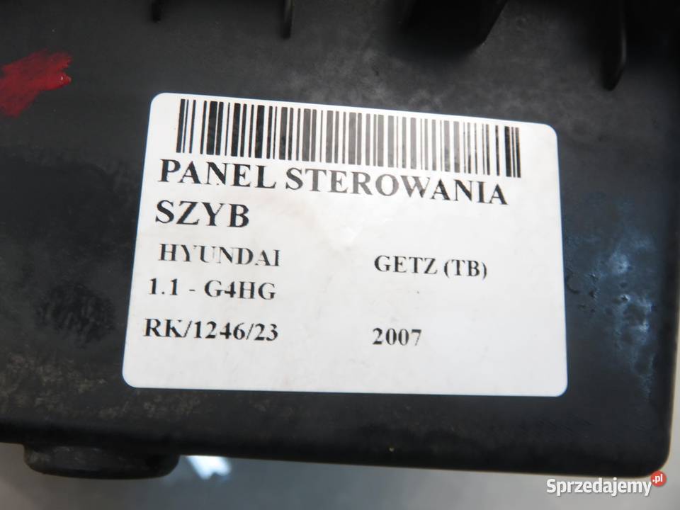 PANEL SZYB HYUNDAI GETZ TB 935701C010 Panele sterowania, przełączniki sprzedam