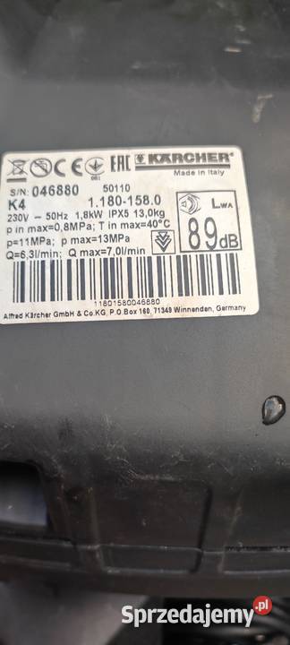 Karcher K4 używany Zebrzydowice
