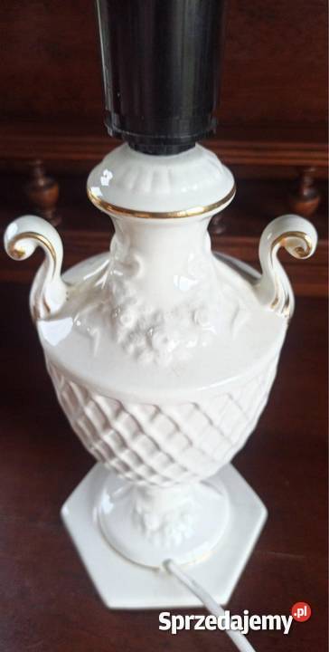 Łapka elektryczna Medalion z lwem Szkło Gdańsk