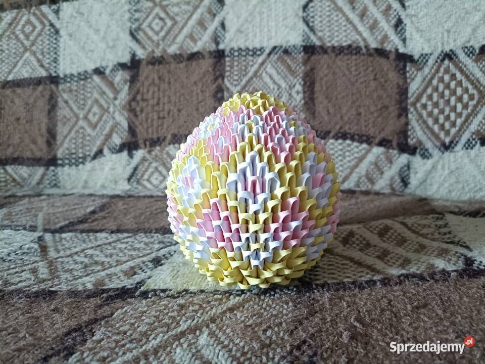 Duża Pisanka Wielkanocna Wzór 2 Origami Modułowe Kwidzyn sprzedam