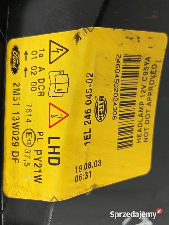 LAMPA PRZÓD PRAWA XENON EUROPA 1EL24604502 Ford Lampy przednie sprzedam
