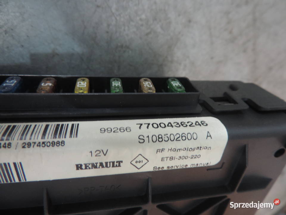 STEROWNIK MODUŁ BSI RENAULT SCENIC 1fl 19 dti Układ elektryczny Nowy Sącz