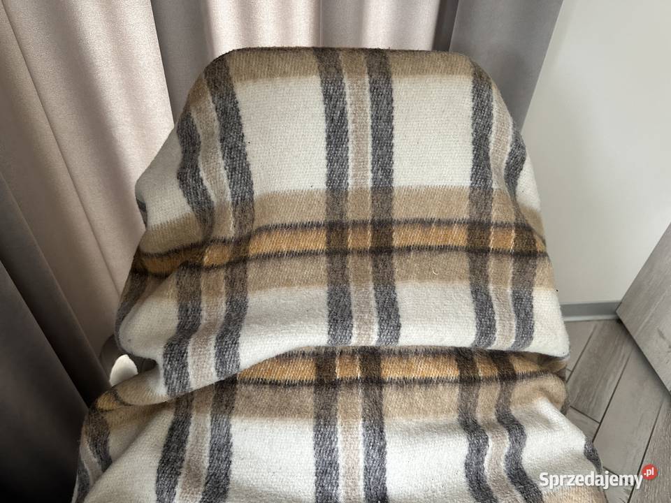 Koc pled Wooltex 100 wełny r170x200 Łódź