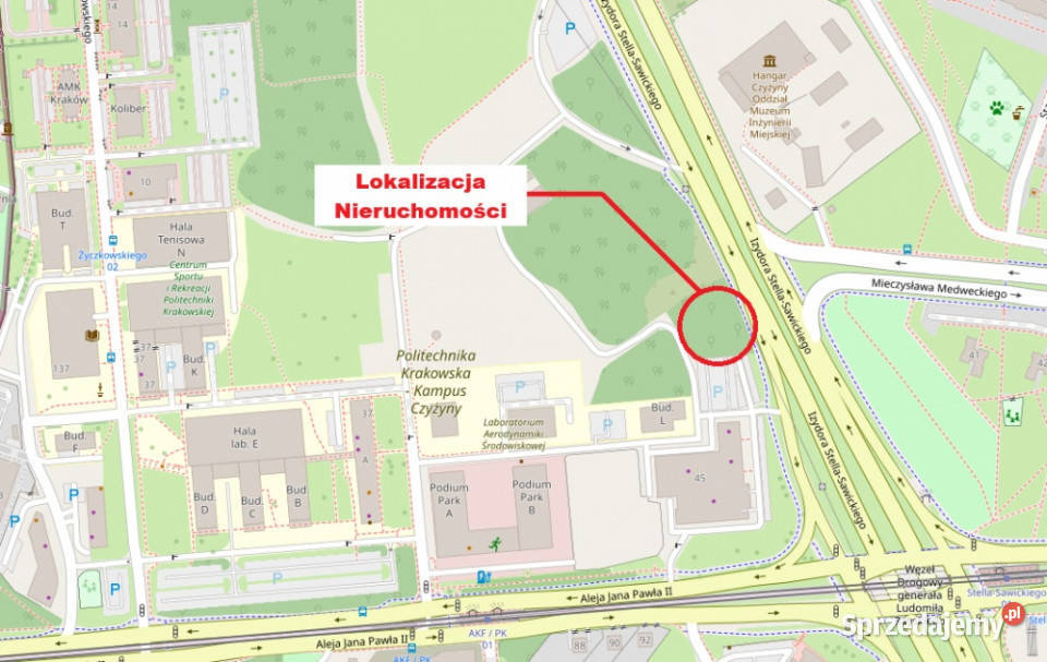 Kraków Czyżyny StellaSawickiego sprzedaż Grunty i działki