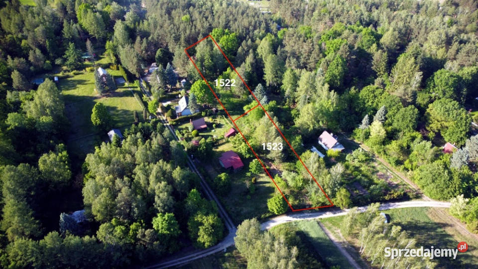 Działka budowlana rzeką Świder 30 min z Warszawy siatka Radachówka