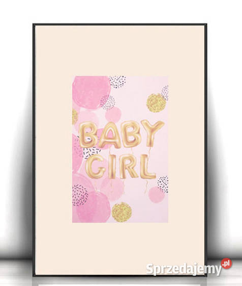 pastelowy plakat dziewczynki baby girl plakat A4 Olsztyn