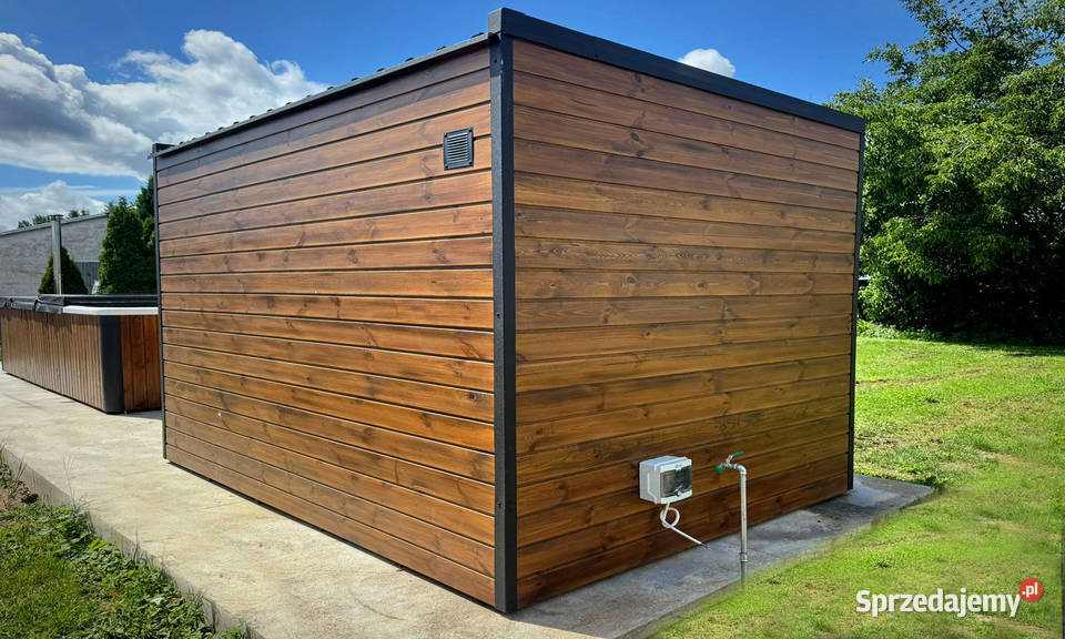 SAUNA OGRODOWA MODERN LUX 330 x 220 Elewacja dolnośląskie Wrocław