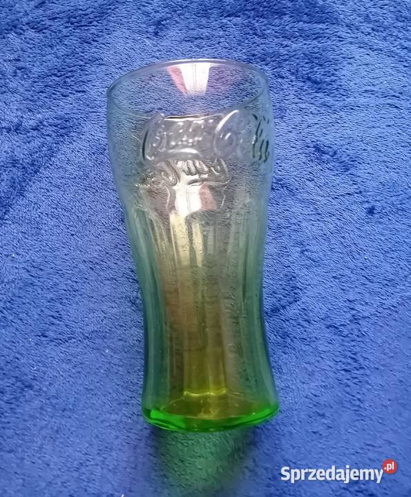 Zielona kolekcjonerska szklanka Coca Cola 025 L Koźminek