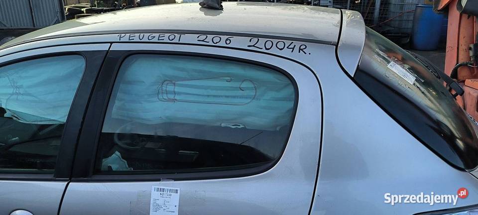 DRZWI LEWE TYŁ PEUGEOT 206 ETS