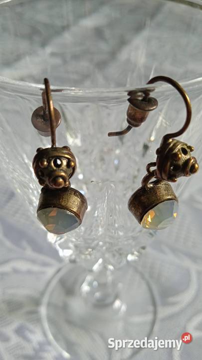 PARA KOLCZYKÓW Z MOSIĄDZU I SZLIFOWANEJ wielkopolskie Piła sprzedam