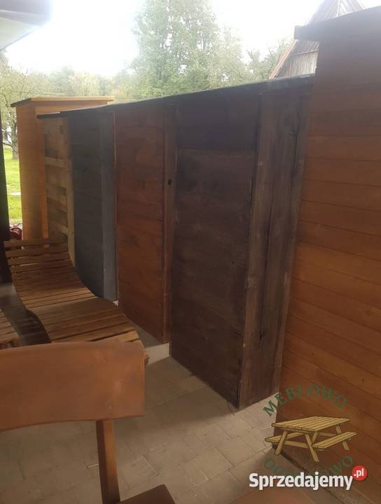 WC drewniane Kibel Swawojka solidna duża z Sosny Radomsko