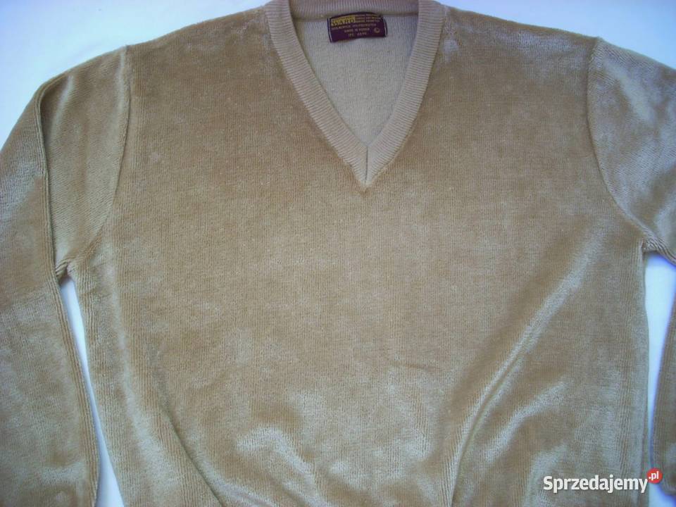 Sweter męski welur Camel L Nowy Sącz