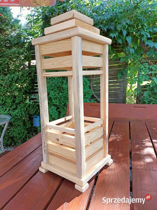 Lampion drewniany ozdoba Leszno