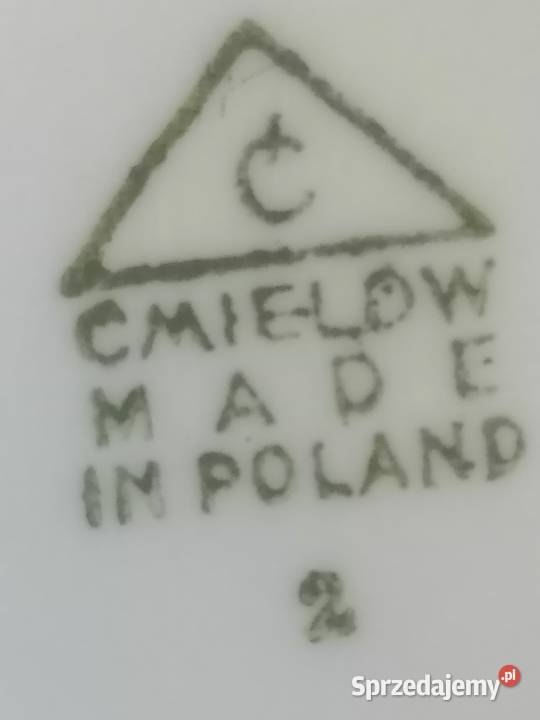 Wazon Ćmielów 1960 Porcelana i szkło Wałbrzych