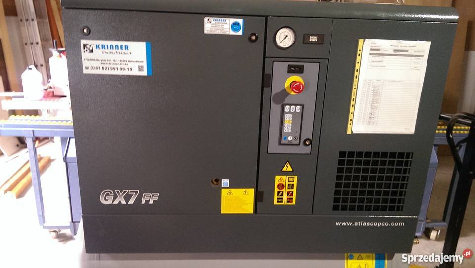 Kompreor śrubowy Atlas Copco GX7FF EL podkarpackie sprzedam