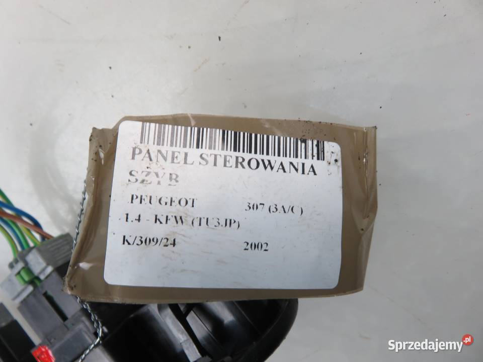 PANEL SZYB PEUGEOT 307